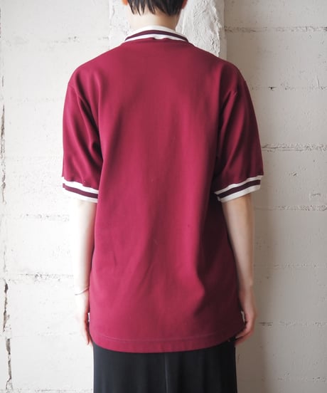 1970-80's RUSSEL "SHEN" Logo Ringer Tee BUR