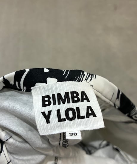BIMBA Y LOLA Face Pattern Tapered Pants BKWH