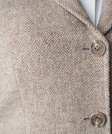 LAUREN Herringbone Wool Tailored Jacket BE