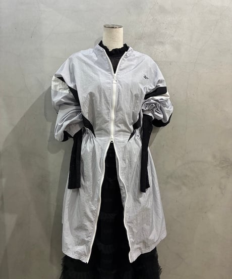 Reebok Tricolor Nylon Long Jacket LPURWHBK