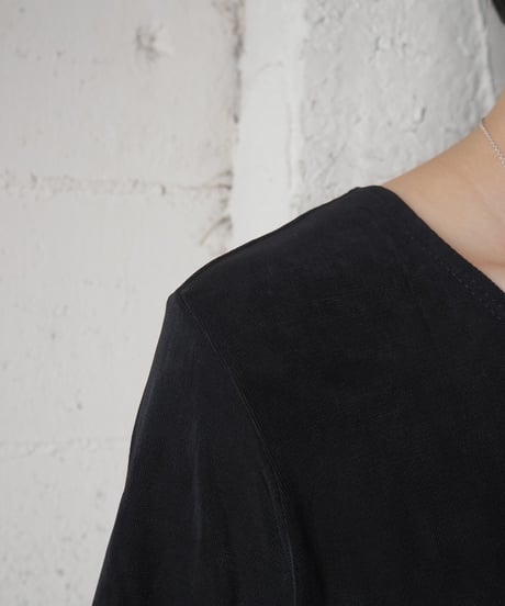S/S Easy Long Dress BK