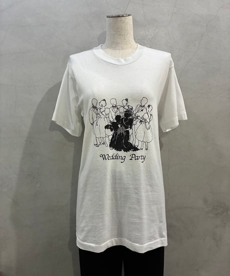 1990's "Wedding Party" Tee WH BK