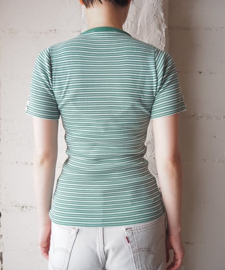 1960-70's Colleen Stripe Button Knit GNWH
