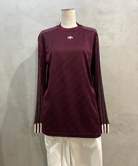 adidas × Alexander Wang Shadow Pattern Inside-Out Design Top BUR
