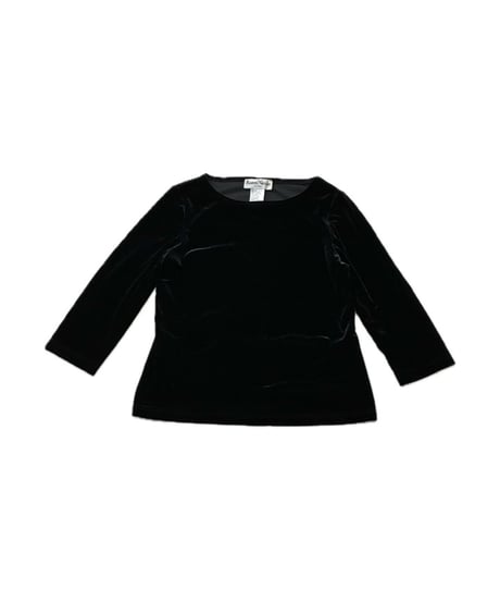 Boat Neck Velour Cutsewn BK