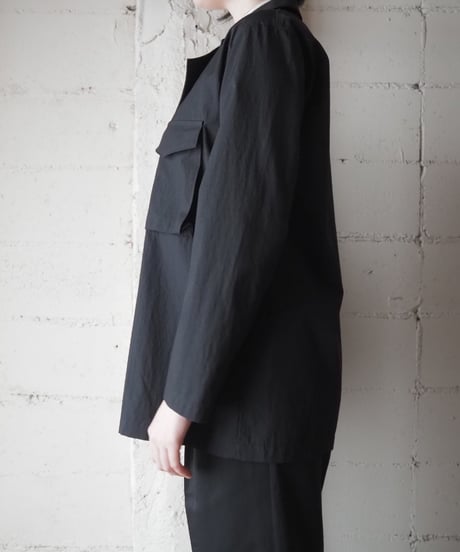 Y's Asymmetric Collar Jacket BK