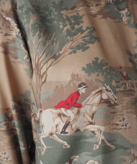 LAUREN RALPH LAUREN Hunting Print Rayon Shirt BE