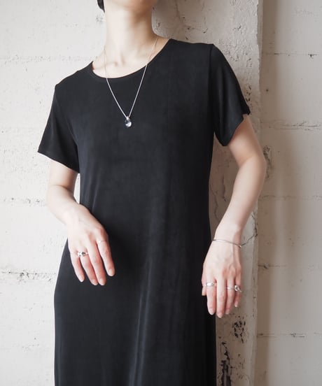 S/S Easy Long Dress BK