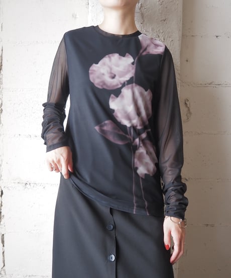 C&A Sheer Floral Print Top BKPI