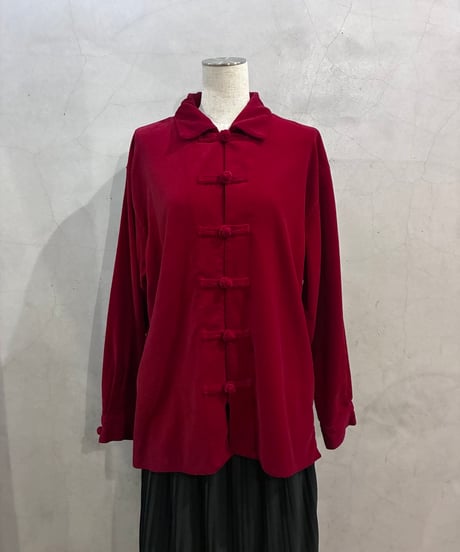 L/S Velvet China Shirt RE