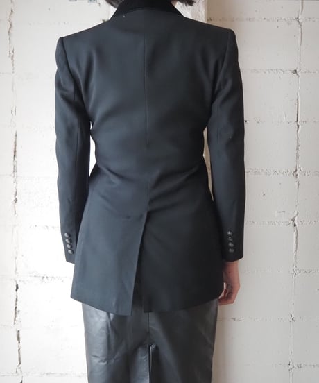 LAUREN Velvet Collar Equestrian Jacket BK