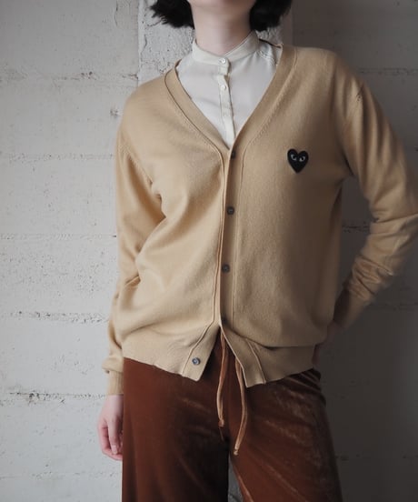 PLAY COMME des GARÇONS V Neck Cardigan BE