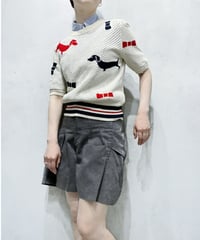 THOM BROWNE Hector S/S Cashmere Knit IV