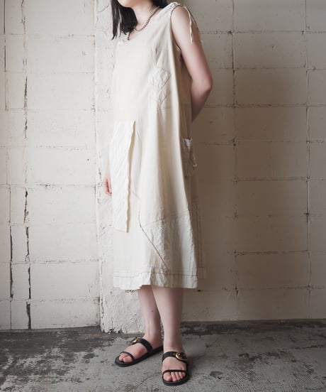 Asymmetrical Patchwork Paneled Sleeveless Dress BE IV