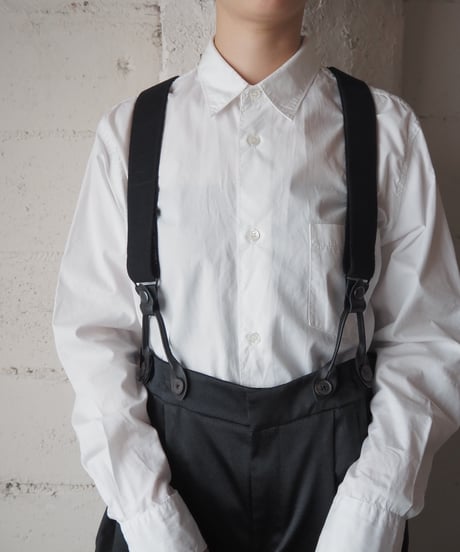 Suspender Shiny Satin Cargo Pants BK
