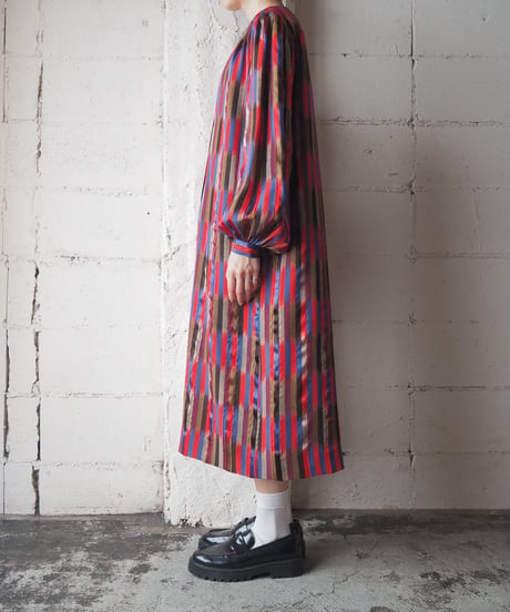 1980's HANAE MORI Stripe Dress RE