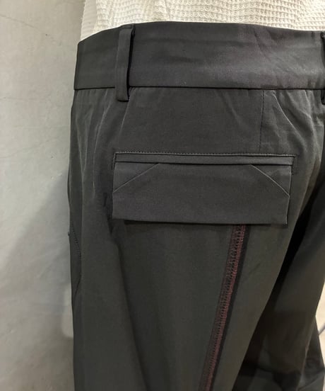 MARITHE FRANCOIS GIRBAUD Ankle Zip Cropped Pants BK