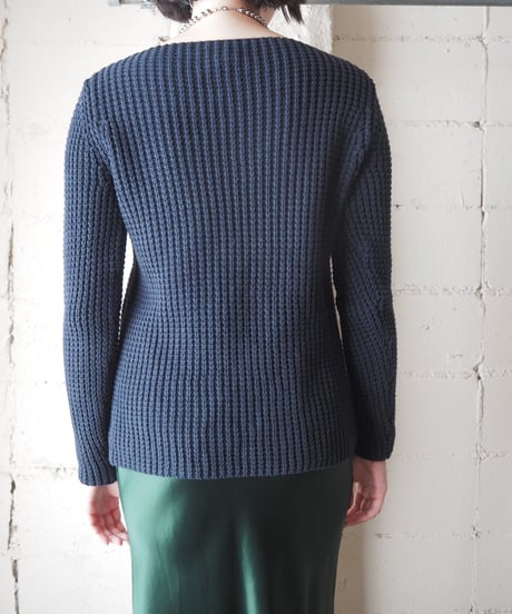 LAUREN RALPH LAUREN Cotton Waffle Knit NV