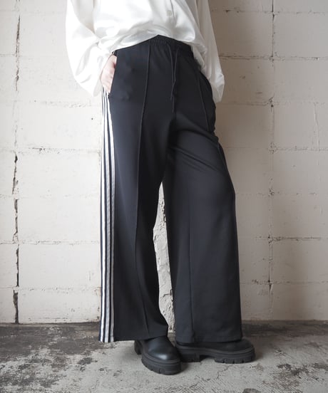 adidas Wide Tuck Pants BK WH