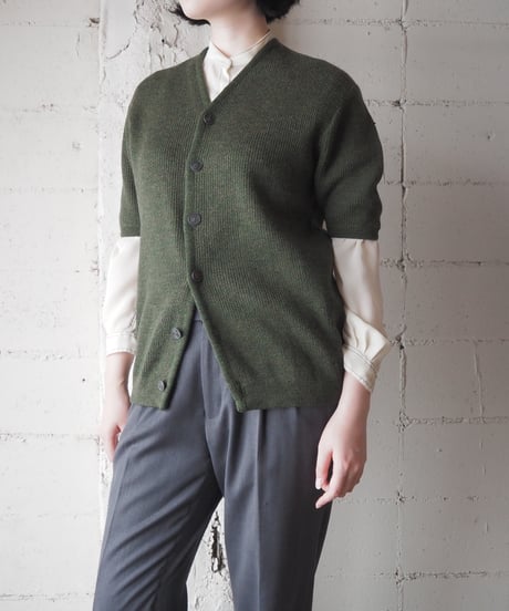 1960-70's Vintage Sears Short Sleeve Knit Cardigan KA