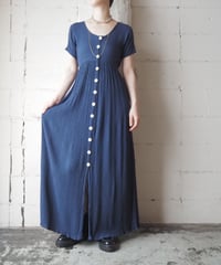 Front Button Rayon Dress NV