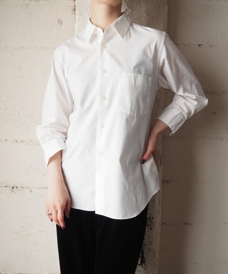 BLACK COMME des GARÇONS Three Quarter Sleeve Shirt WH