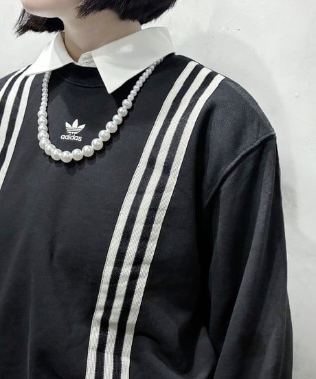 adidas 3 Stripes Taped Sweatshirt BK