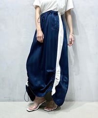 Remake NIKE Drawstring Track Skirt NV WH