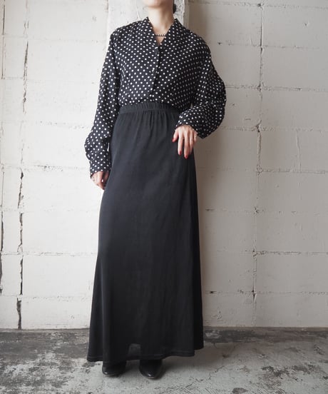 Polka Dot Small Collar Blouse BKWH