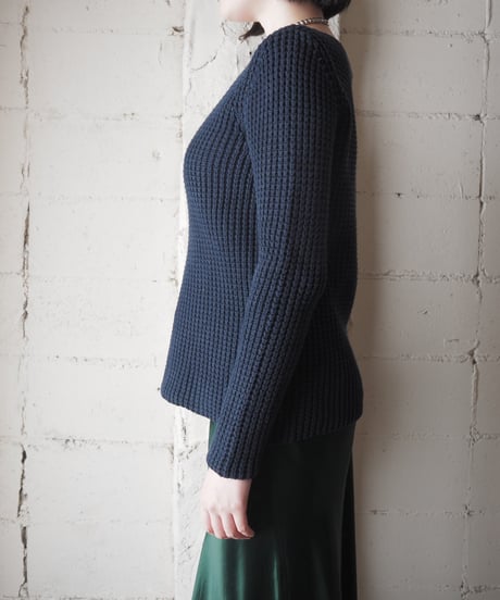 LAUREN RALPH LAUREN Cotton Waffle Knit NV