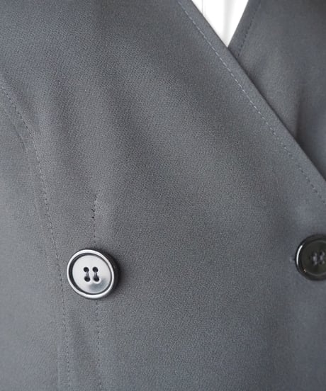 MAXSTUDIO Double Breasted Vest BK