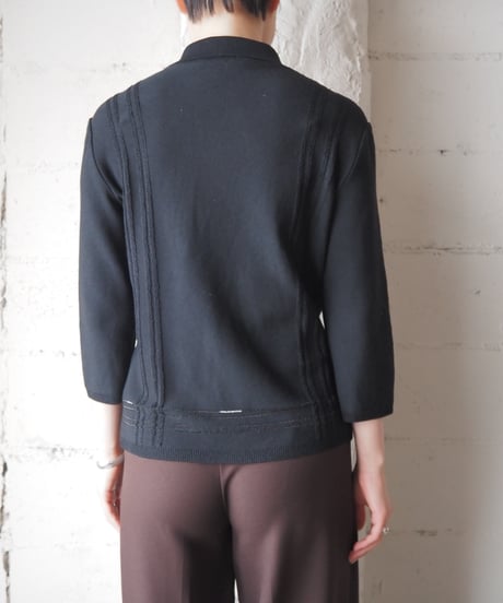 Max Mara Line Hem Collar Cardigan BK