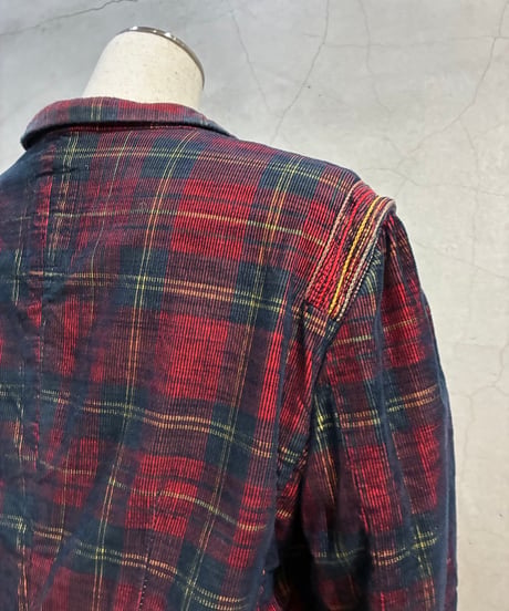 MARITHE FRANCOIS GIRBAUD Tartan Check Corduroy Jacket RENV