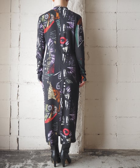 Desigual African Batik Print Cutsewn Dress BK