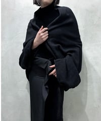 Y's Asymmetric Wool Cardigan BK