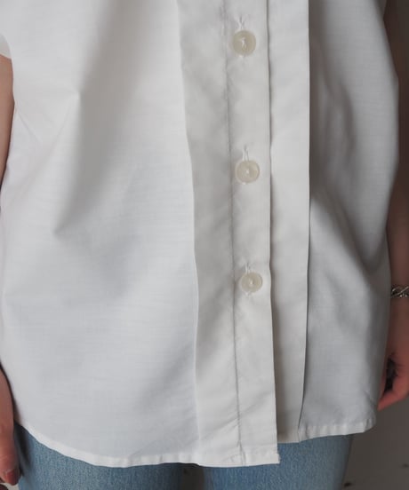1970's Euro Short Sleeve Lace Collar Blouse WH