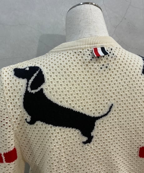 THOM BROWNE Hector S/S Cashmere Knit IV