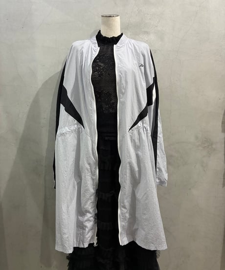 Reebok Tricolor Nylon Long Jacket LPURWHBK