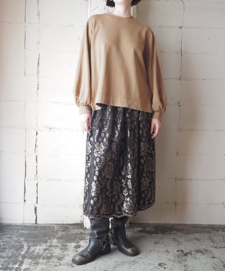 GANNI Volume Sleeve Logo Tag Sweatshirt BE