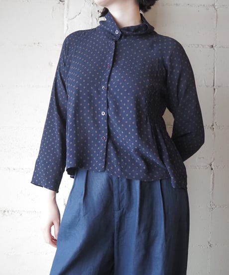MASAI High Neck Polka Dot Blouse NV BR