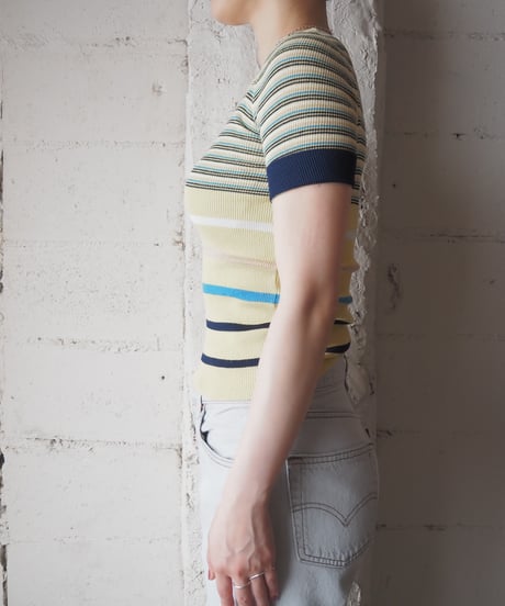 1960-70's Jacques Dead Stock Stripe Knit YENV