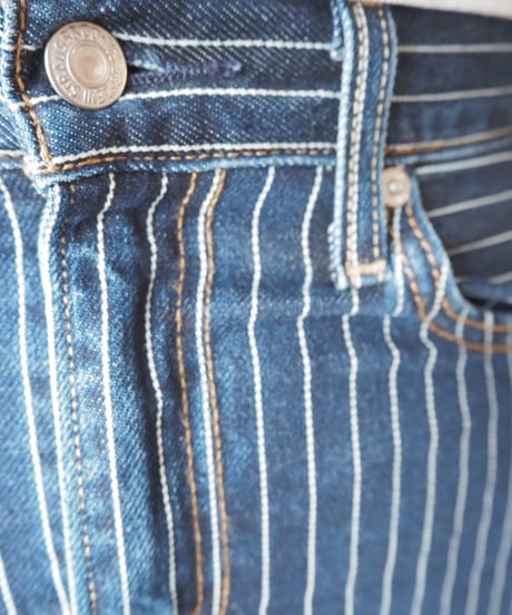 Levi's Stripe Denim Tight Skirt NVWH