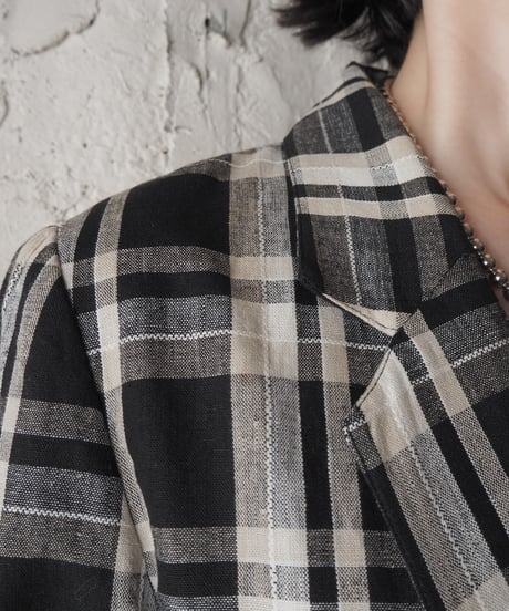 Plaid Tailored Jacket BKIV