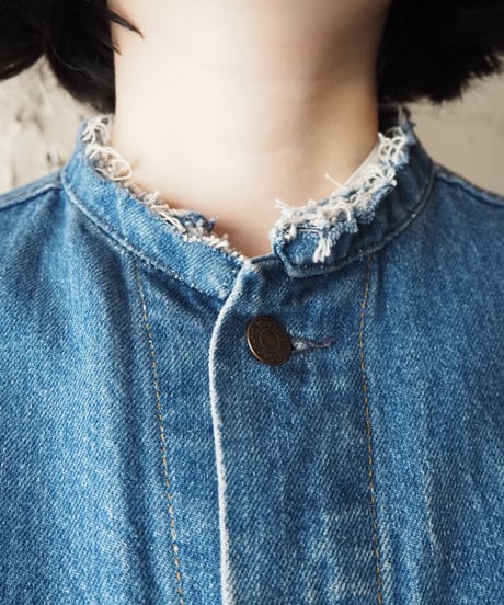 REMAKE Levi's Collarless Denim Jacket BL