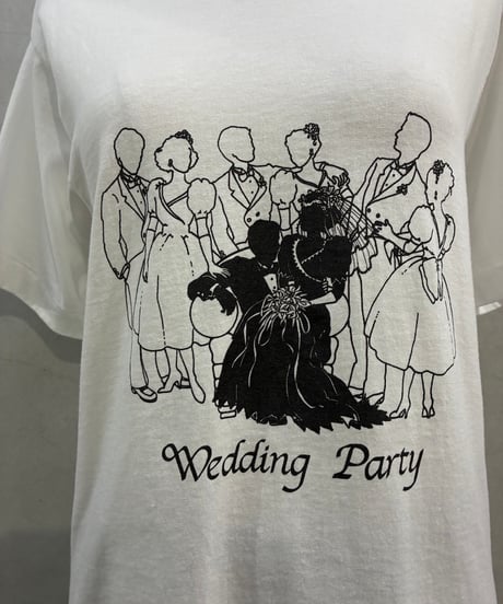1990's "Wedding Party" Tee WH BK