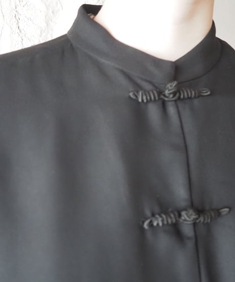 LAUREN RALPH LAUREN Silk China Shirt BK