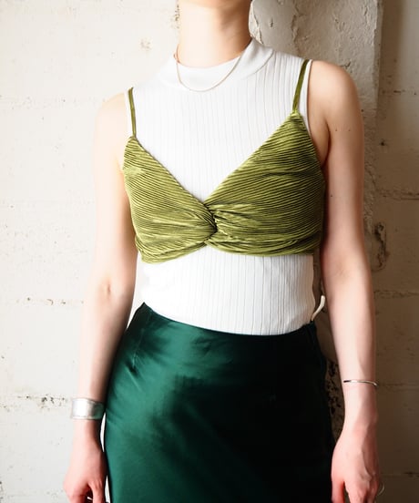 FASHION NOVA Pleated Bustier YGN