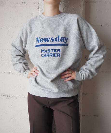 1980's Newsday Flock Print Sweat GRBL