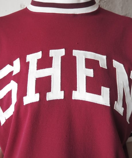 1970-80's RUSSEL "SHEN" Logo Ringer Tee BUR