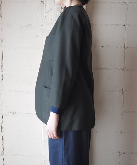 GIORGIO ARMANI Collarless Jacket DGN